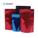 Green Glossy Aluminum Foil Stand Up Pouch Food Packaging Zipper Bags