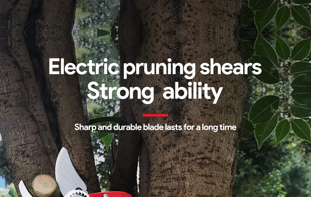 25mm New Design Electric Li-Battery Pruning Electric Scissors Tree Pruner Shears With Shear Diameter For Sale