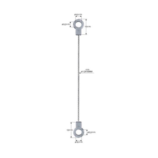 Buy cheap Custom Pressed Steel Wire Rope Soft Lifting Sling With Hard Eye YW86529 from wholesalers