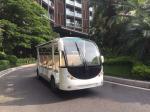 14/17 Passengers White Electric Fiber glass Sightseeing Car / Electric Tourist