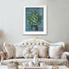 Buy cheap Hand Painted Flowers Canvas Painting Modern Color Knife Oil Painting for Living Room Home Decor Customized Size Accepted from wholesalers