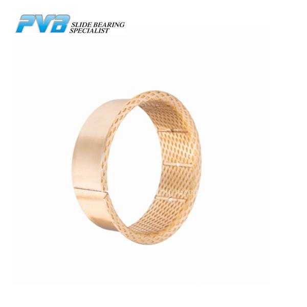 Buy cheap 477538 Wrapped Bronze Bearing Flange CuSn8P Bushings oil grease Lubrication Pocket from wholesalers
