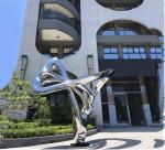 Buy cheap Butterfly Wing Outdoor Metal Sculpture , Customized Metal Art Garden Sculptures from wholesalers