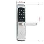 Remote Management Smart Hotel Lock Silver / Black Intelligent Smart Lock