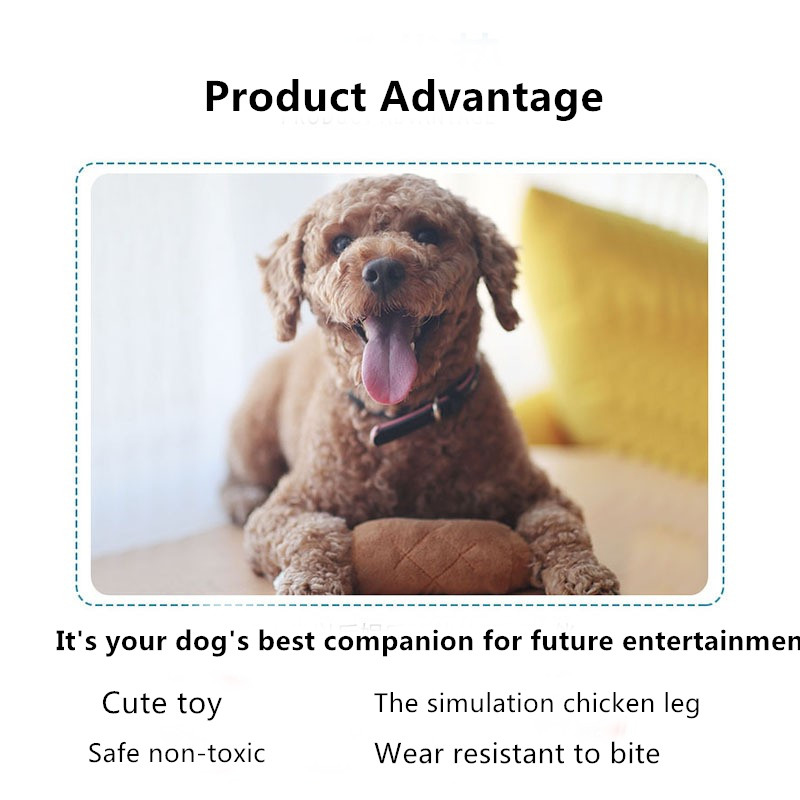 Pet Vocal Plush Bone Toy Vocal Plush Bone Plush Toy Dog Pillow Dog Toy