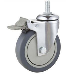 Buy cheap 06-Medical caster Plastic brake TPR caster wheel from wholesalers