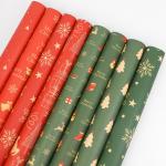 Christmas-Themed Waterproof Wrapping Paper for Rose Bouquets/Floral Arrangements