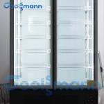 Glass Door Beverage Display Fridge Plug In Automatic Defrosting Glass Door