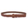 Buy cheap Fashion Ladies Braided Belts With Round Leather Covered Buckle from wholesalers