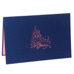 Craft Paper Customized 3d Pop Up Greeting Card 2mm Thickness