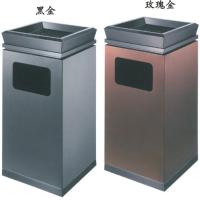 Buy cheap Black Gold Rose Gold Hotel Lobby Accessories Ashtrays Bins Lobby Lift Stand Up product