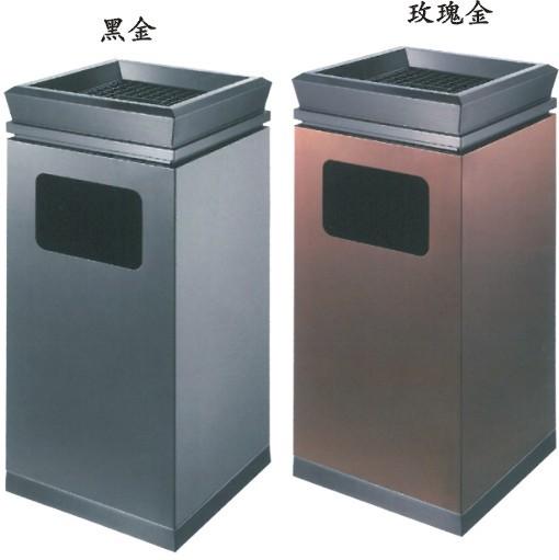 Buy cheap Black Gold Rose Gold Hotel Lobby Accessories Ashtrays Bins Lobby Lift Stand Up Ash Trays from wholesalers