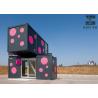 Buy cheap Pink And Black Prefabricated Container House Temporary Dormitory With Internal Stairs from wholesalers