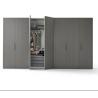 Buy cheap Scratchproof PVC Modular Wardrobe Grey Cupboards Bedroom Odourless from wholesalers