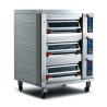 Buy cheap Electric Pizza Baking Oven 3 Deck 6 Trays 380V 50Hz 19.8KW from wholesalers