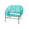 Buy cheap Smartly Engineered Steel Garden Rattan Chair No Fade For Two Person from wholesalers