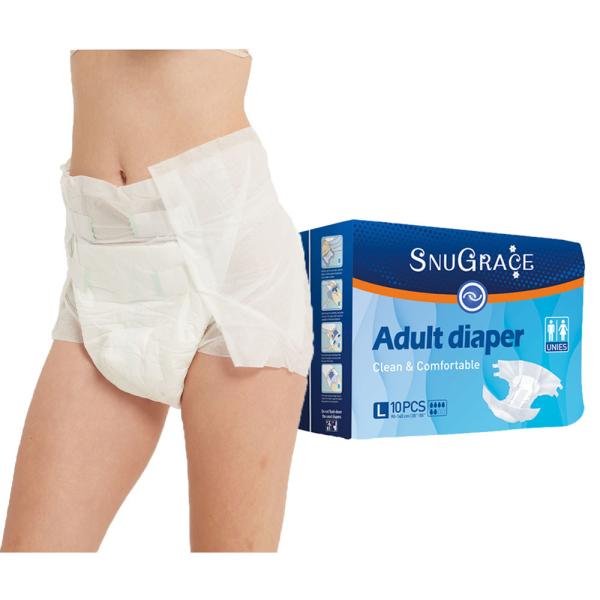 Waterproof Leak Protection Unisex Incontinence Adult Diapers with Ultra Soft