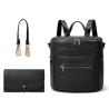 Buy cheap OEM ODM Travel PU Leather Backpack Diaper Bags 31*18*33cm from wholesalers