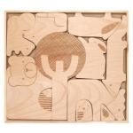 DIY Educational Wooden Educational Puzzle 2- 4 Years Wooden Animal Puzzle