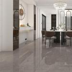 Stain Resistant Grey Porcelain Floor Tiles Low Water Absorption For Indoor