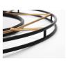 Buy cheap Home Collection Accent Black And Gold Round Metal Framed Mirror Decorative Wall Mirror from wholesalers