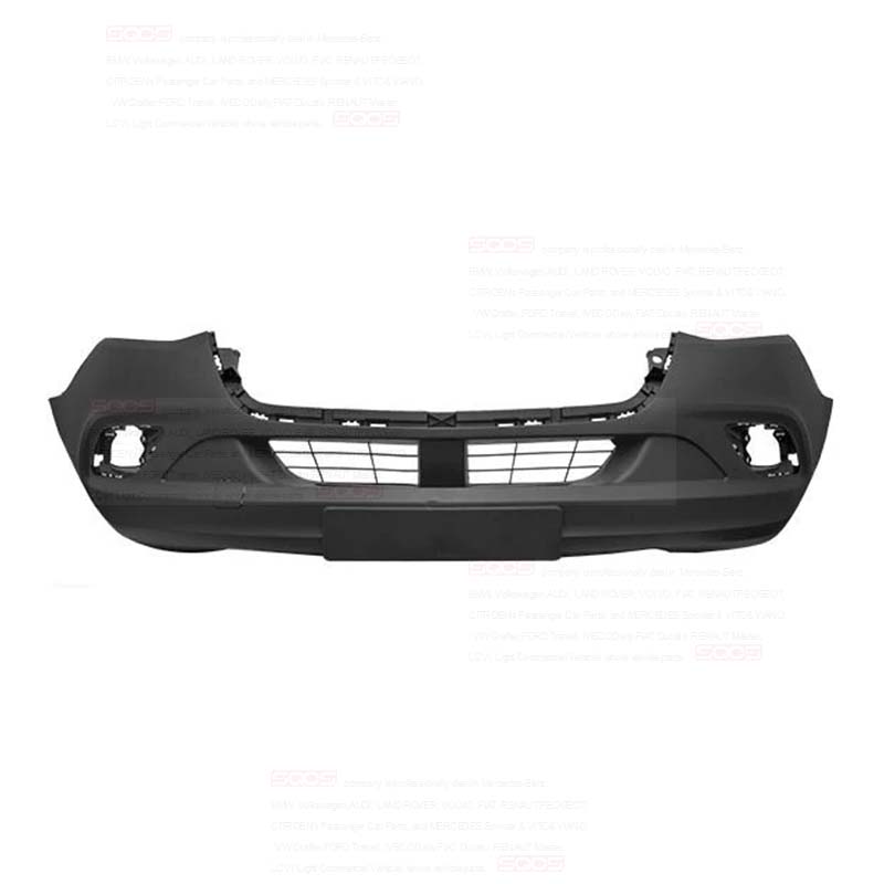 Mercedes Sprinter W907 W910 OE 9108858100 9108850000 Front Bumper With Bolt-On Attachment Type Black Paint Code Fog Light Hole