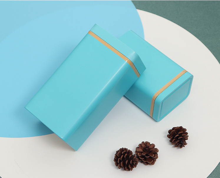 Mini Metal Tea Tin Boxes Packaging 0.23mm thickness Customized