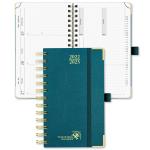 4.33'' x 6.69'' Hardcover Weekly Planner 2023 2023 Paficic Green