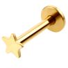 Buy cheap High quality gold plated star heart shaped lip labret stud piercing jewelry from wholesalers