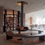 Ceiling Suspended Wood Burning Stove With 60-80m2 Heat Area