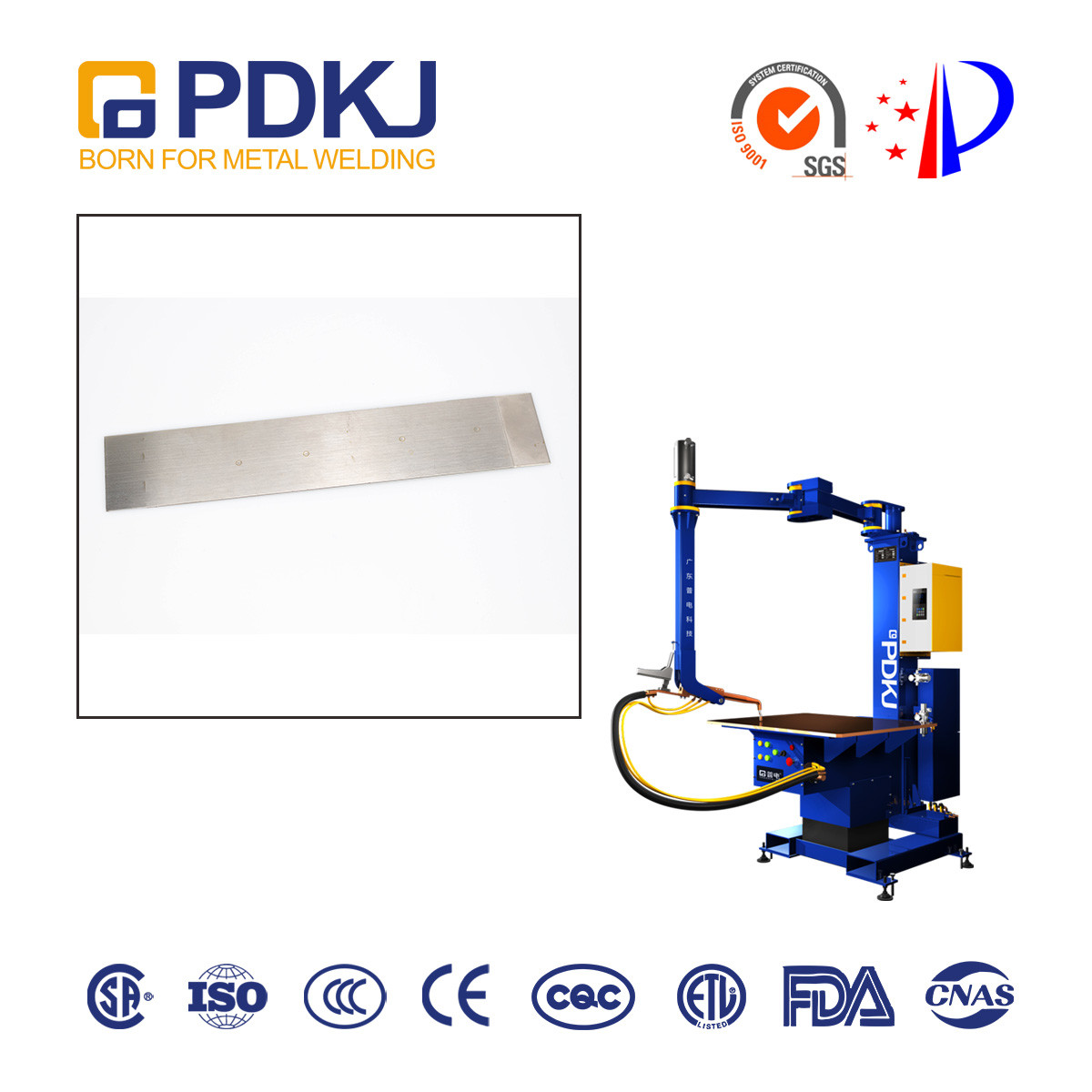 Multi Joint Platform Type Table Top Spot Welding Machine 170KVA 3 Phase Input
