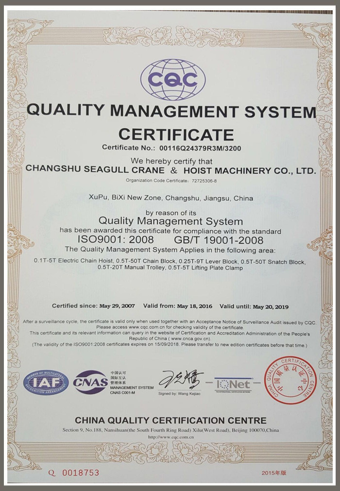 HSZ-J small portable 500kg Manual Chain Block For Cargoes Lifting , CE certificated