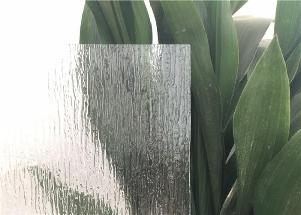 Buy cheap Rain Patterned Glass For Doors Window , Artistic Opaque Patterned Glass Rough grind finish edge Glass Block from wholesalers