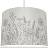 Buy cheap 300*210mm Jungle Print Lampshade With Grey Floral And Trees from wholesalers
