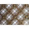 Buy cheap Ornamental Decorative Woven Wire Mesh Rustproof Antique Brass 3mm Thick from wholesalers