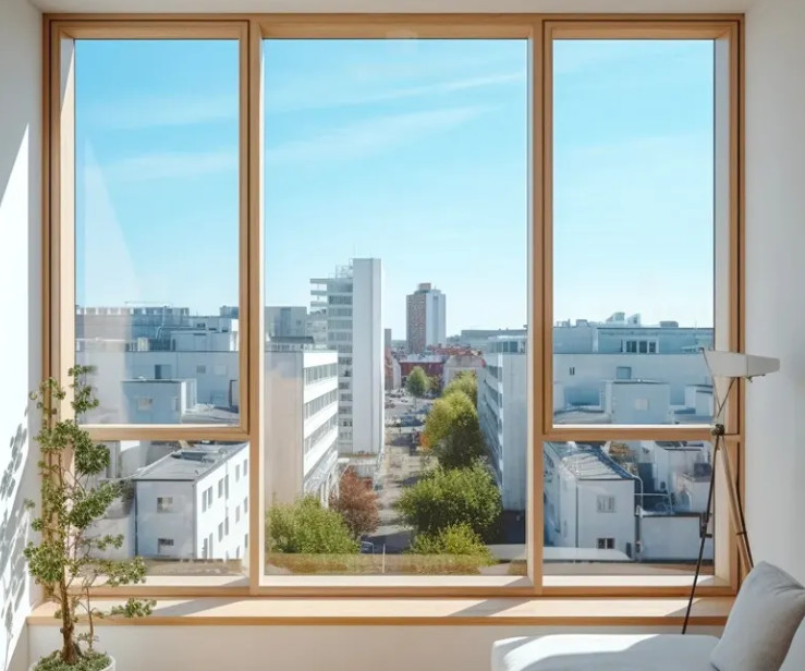 Modern Large Aluminium Fixed Glass Window Hurricane Impact Window For Home