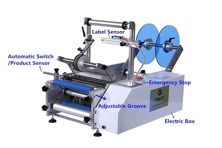 High Quality Willdone Automatic Sticker Labeling Machine For round bottle sticker labeling machine