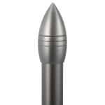 16MM Bullet Stainless Steel Matte Black Exquisite Curtain Rod