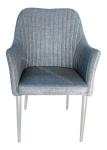 Elegant Fabric Upholstered Dining Chairs , Resilent Spong Unique Dining Chair