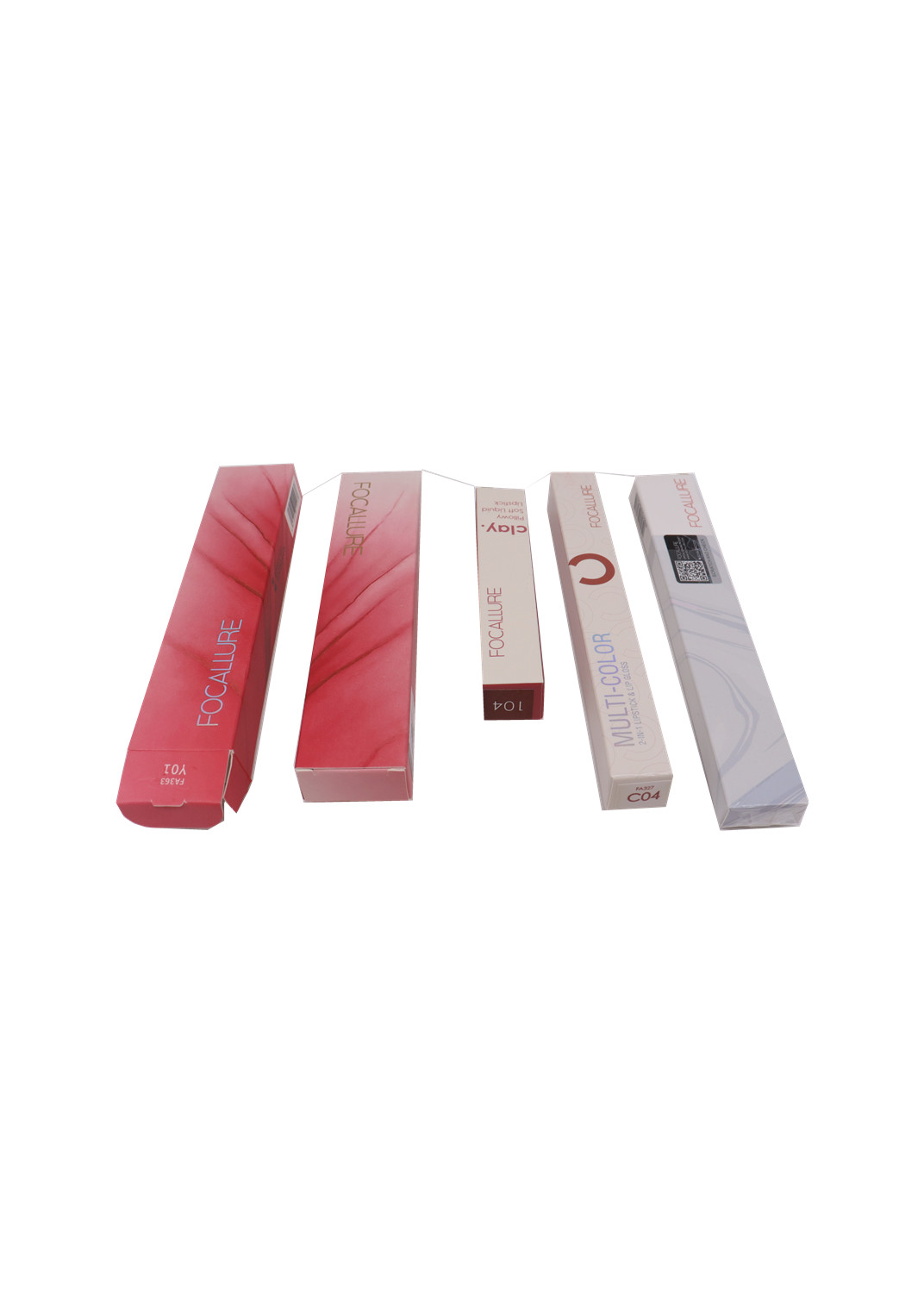 CMYK Printing White Cardboard Cosmetic Boxes 300GSM For Lipgloss