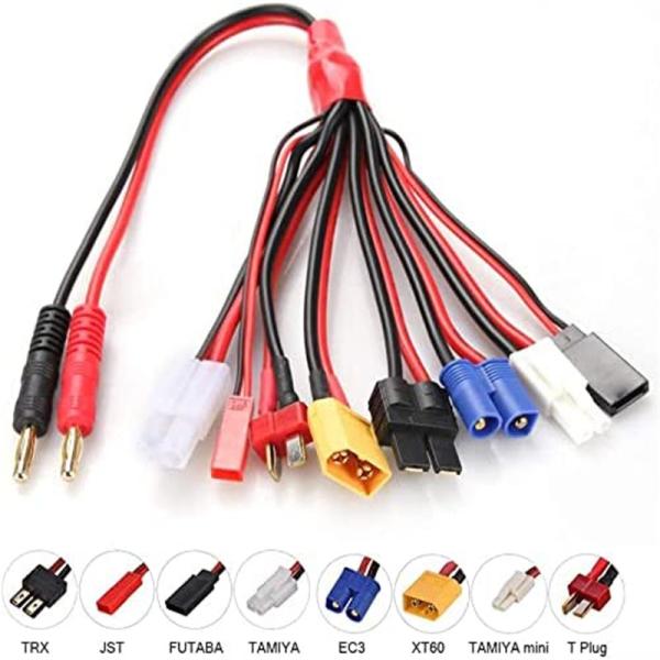 Buy cheap Stable 8 In 1 RC Lipo Charger Leads Multifunctional Heatproof from wholesalers
