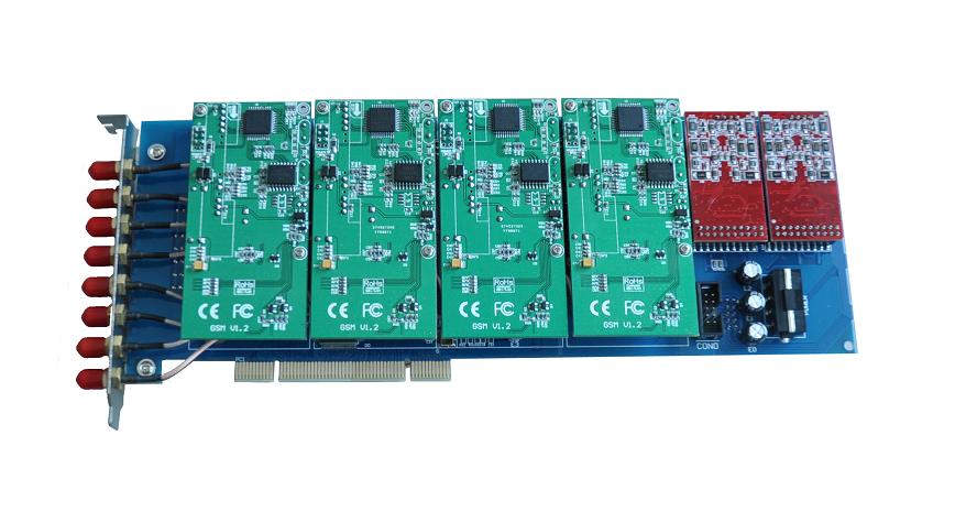 SinoV-GSM800 8 GSM GOIP asterisk card
