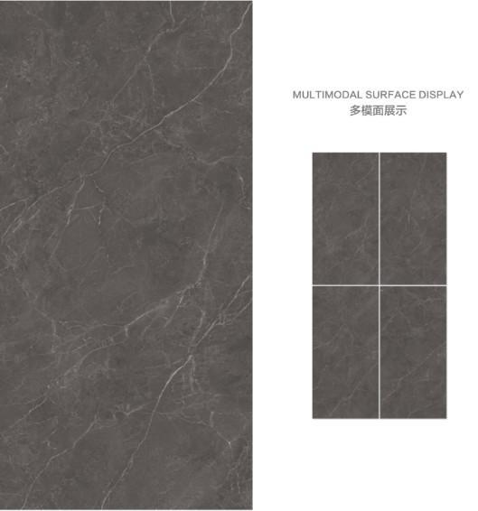 24"x48" Soft Glazed Porcelain Tile And Grey Floor Tile For Kitchen Wear-resistance