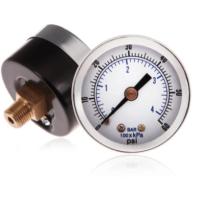 Buy cheap 1.57" 40mm Bezel Pressure Gauge Bourdon Tube Dry Air Test Chrome Plated product