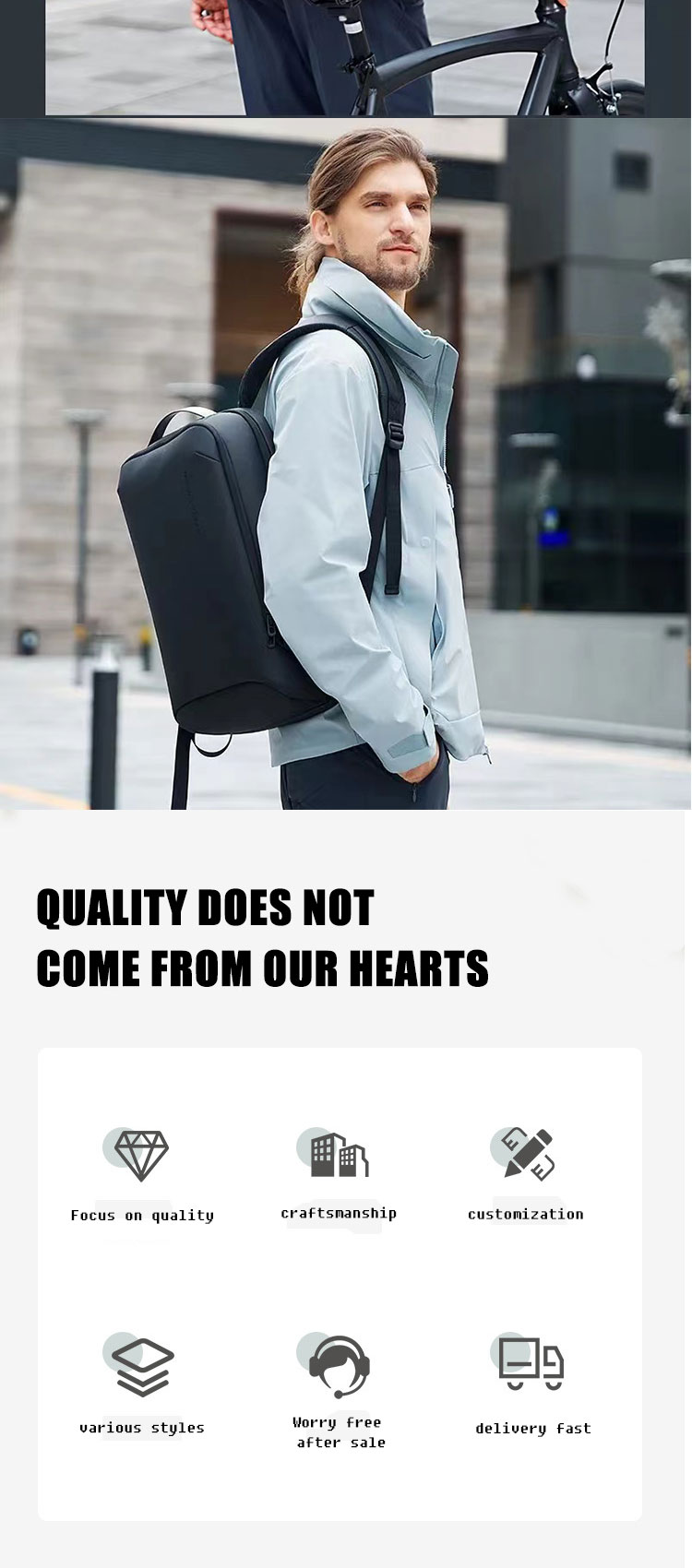 Custom Hard Shell Computer Backpack Men Multifunctional Business Backpack Wholesale