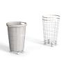 Buy cheap Round Iron Metal Laundry Cart With Wheels And Bamboo Handle Big Capacity from wholesalers