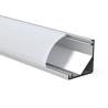 Buy cheap Black Corner LED Profile 16MM x 16MM Aluminum Alloy Material For LED Strip from wholesalers