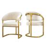 Buy cheap Apartment Luxury Dining Chair With Backrest No Armrest from wholesalers