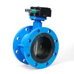 ODM PN16 Electric Motorized Valve Ductile Iron Butterfly Valve Flange Connection