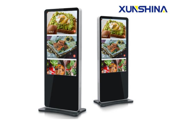 LED Advertising Android 49 inch Floor Stand Digital Signage 300cd/m2 with Free